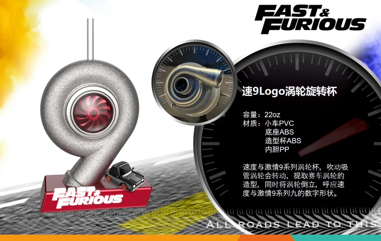 Форсаж (Fast Furious 9 ведро для попкорна чайник стакана воды бутылки Детский