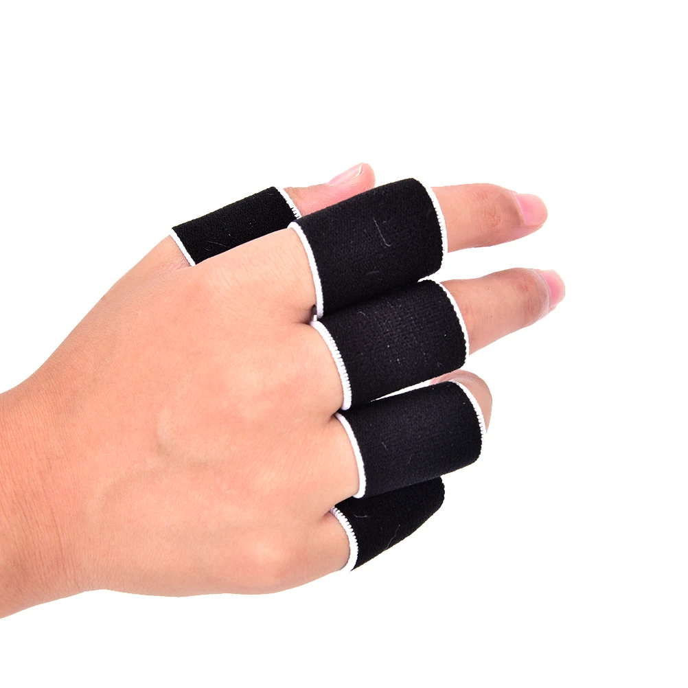 

10Pcs Protective Gear Finger Guard Bands Bandage Support Wraps Arthritis Aid Straight Finger Stall Sleeve Protector