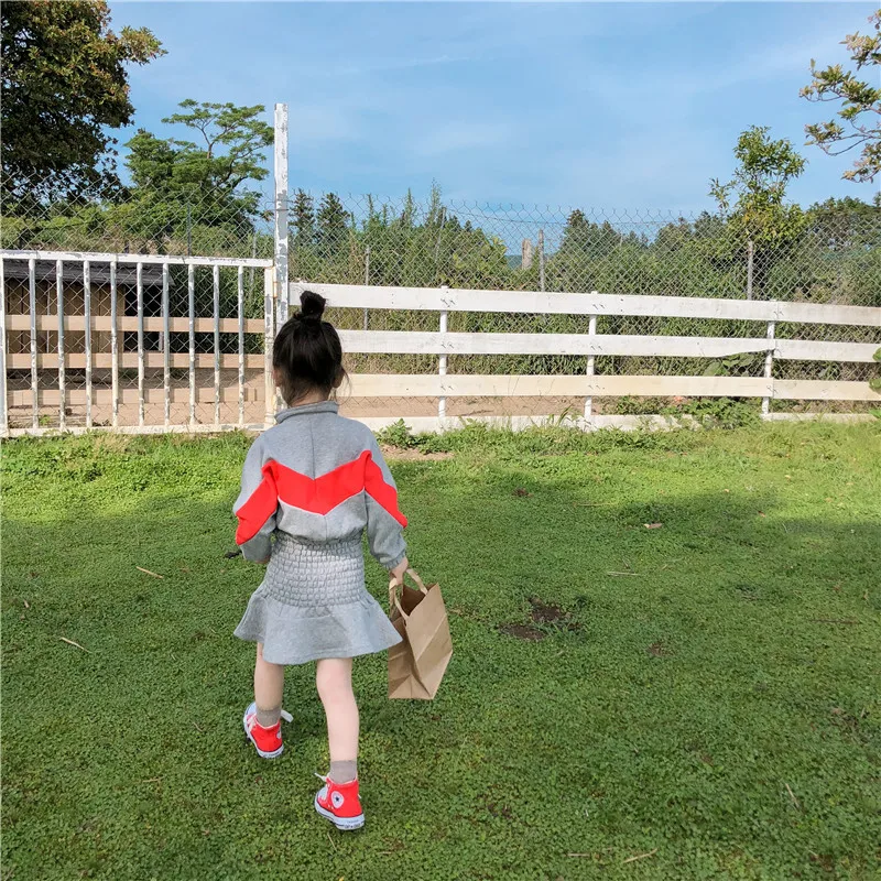 Новая модная детская одежда для маленьких девочек хлопковые Повседневные