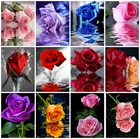 EverShine 5D Алмазная живопись розы вышивка крестом Алмазная вышивка  цветы картины из страз кустарный хобби стены подарок декор для дома