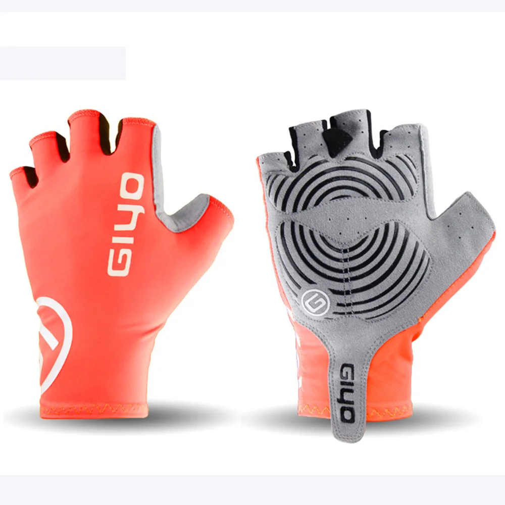 Велосипедные перчатки с открытыми пальцами Нескользящие митенки из лайкры для