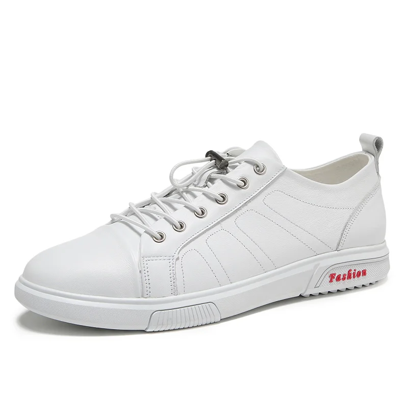 Мужские Нескользящие кроссовки из натуральной кожи на шнуровке | Обувь