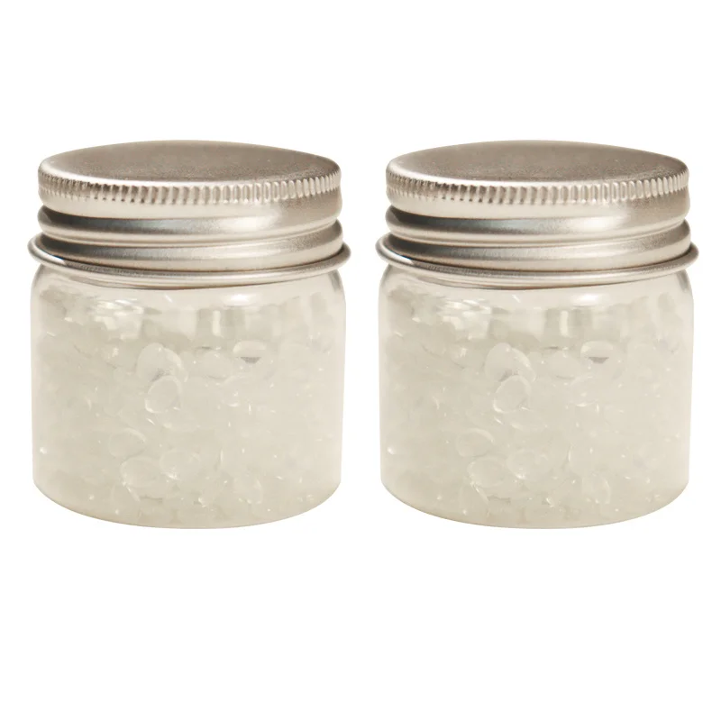 

2 Bottles Transparent Amber Wax Seal for Sealing Beads for Envelope Wedding Jar Packaging Gifts Postcard Journal Stamping