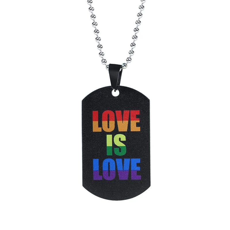 Фото Модные ЛГБТ гей гордыня Радуга девочка мальчик символ ожерелья кулон ожерелье из