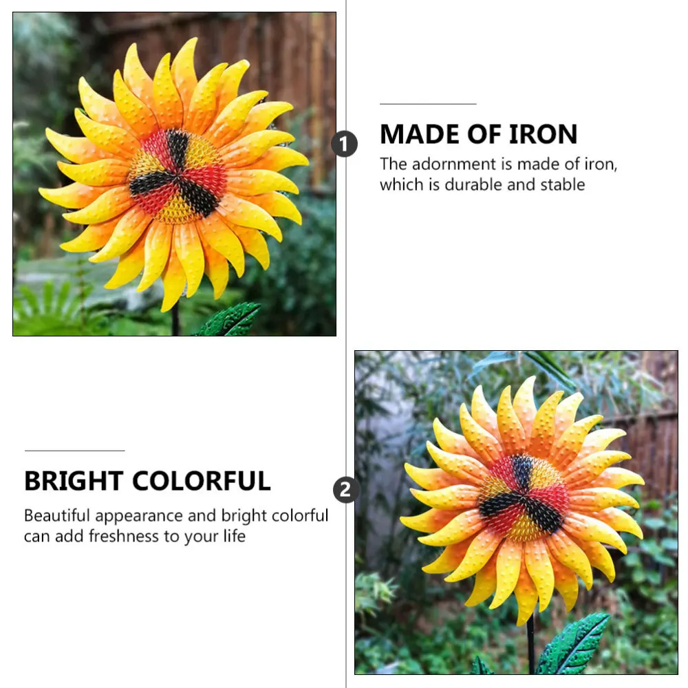 

1Pc Iron Flower Decoration Exquisite Artificial Flower Garden Decoration