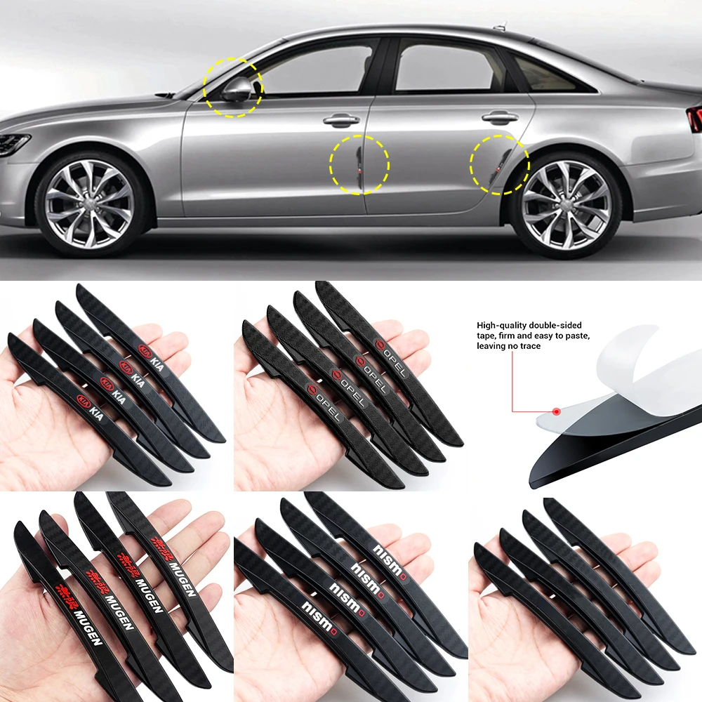 4 шт. автомобиль Боковая дверь протектора края полосы Защита от царапин бампер