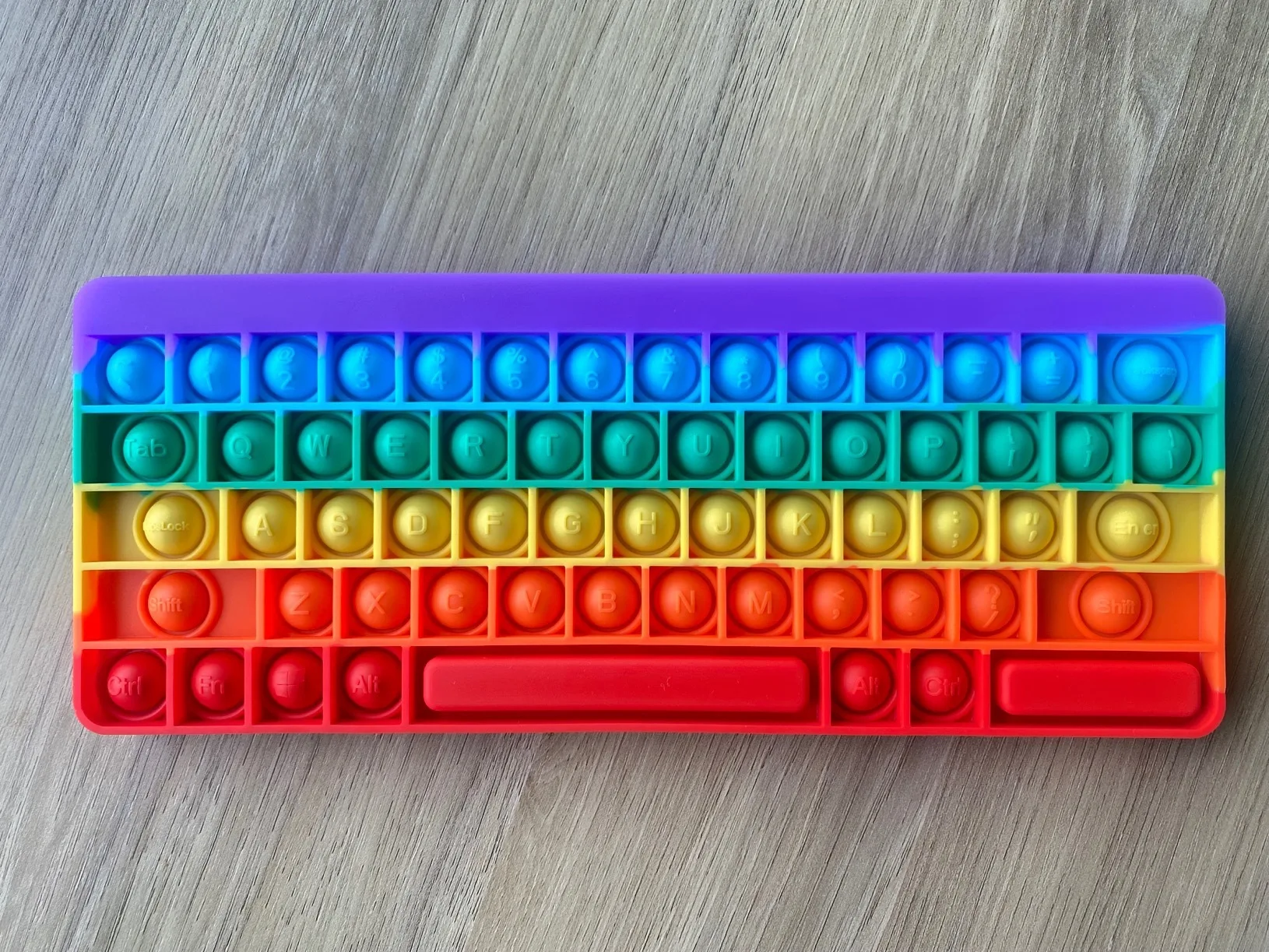 

Keyboard Fidget Toys Pack Square Antistress Push Bubble Rainbow Pop squishy for Hands Squishy Pops Reliver Stress for Adults