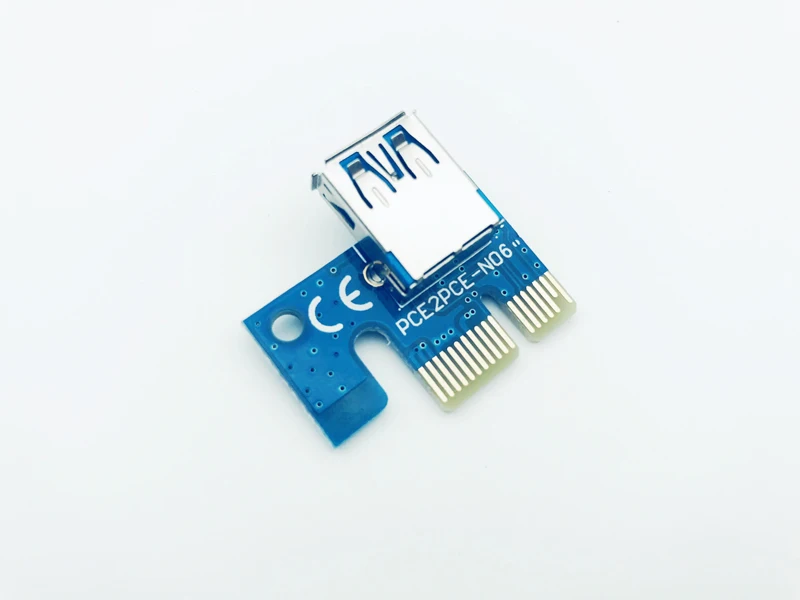 

10 шт. PCI 1X PCI-e X1 Riser 180 градусов Riser Card адаптер для USB для Riser 006 006C 007S 008S