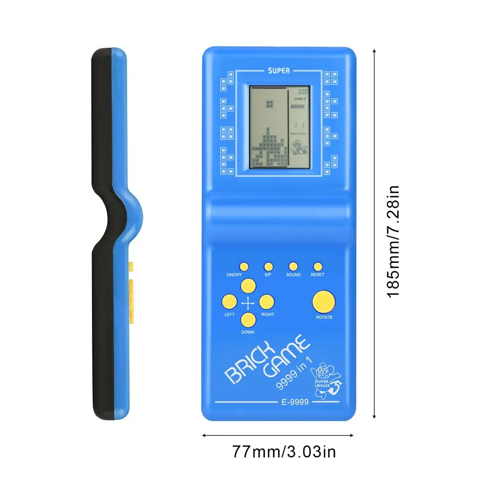 

Classic Tetris Hand Held LCD Electronic Game Toys Fun Brick Game Riddle Handheld Game Console Random color