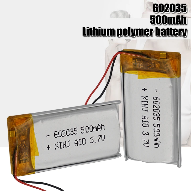 3 7 V Lipo cells 602035 500mah литиевая полимерная аккумуляторная батарея для MP3 MP4 MP5 GPS Bluetooth