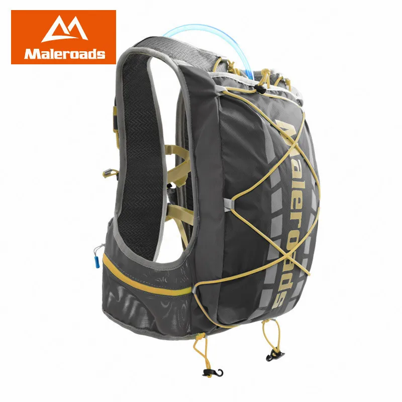 Maleroads 5L водный рюкзак спортивный рюкзак жилет для бега марафон рюкзак для бега легкий дышащий мешок для воды спортивные аксессуары - Цвет: Grey (Bust 97-109cm)