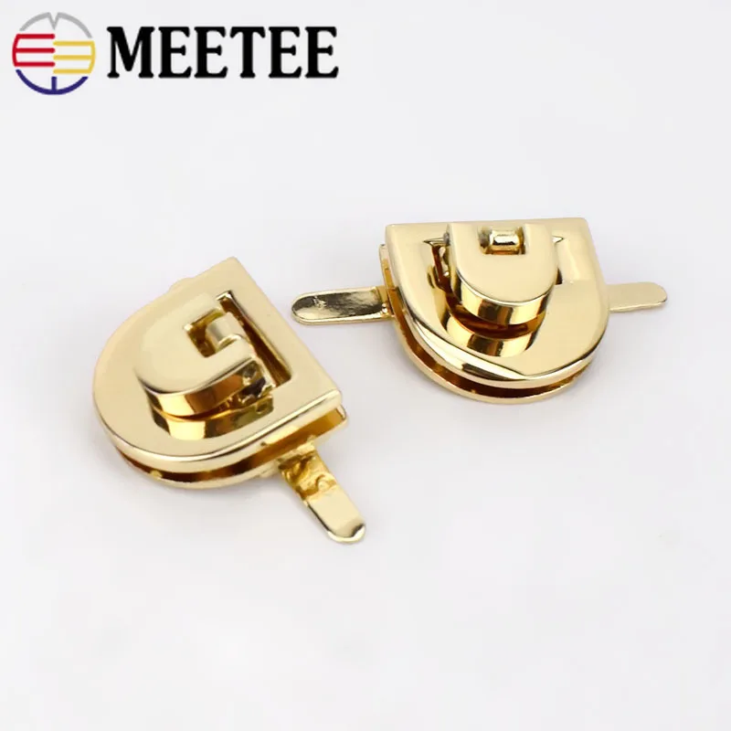 5/10/20 шт. Meetee 21x20 мм женская сумка металлическая застежка поворотный замок врезные
