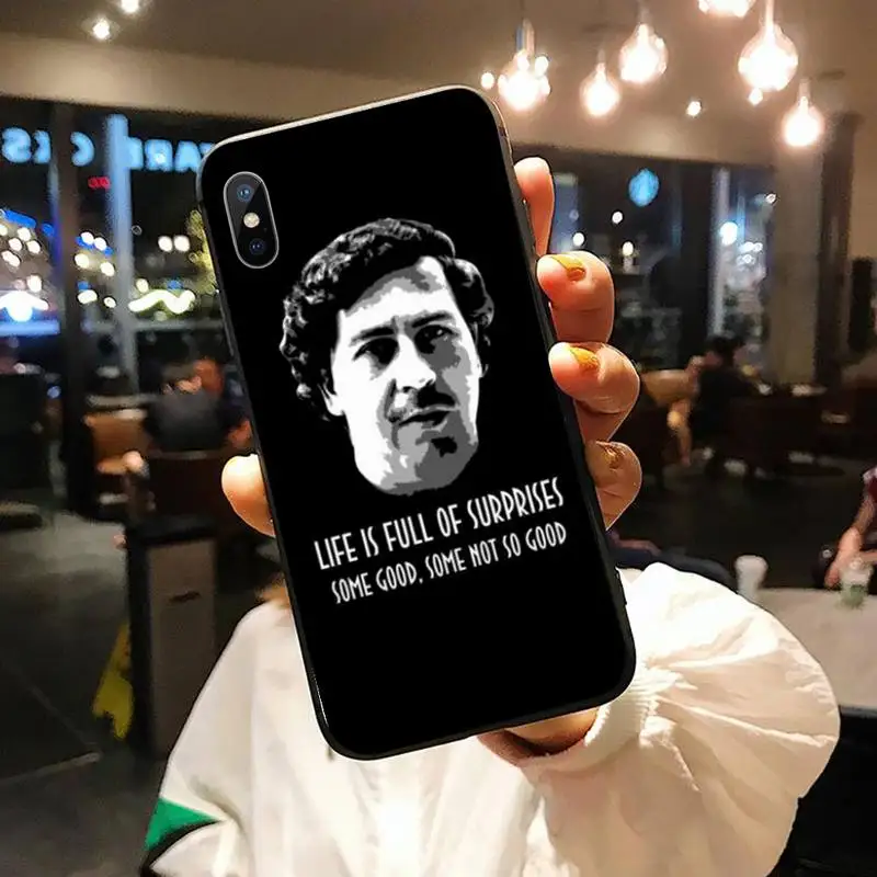 

Pablo Escobar protective coque Phone Case for iPhone 11 12 pro XS MAX 8 7 6 6S Plus X 5S SE 2020 XR protective funda