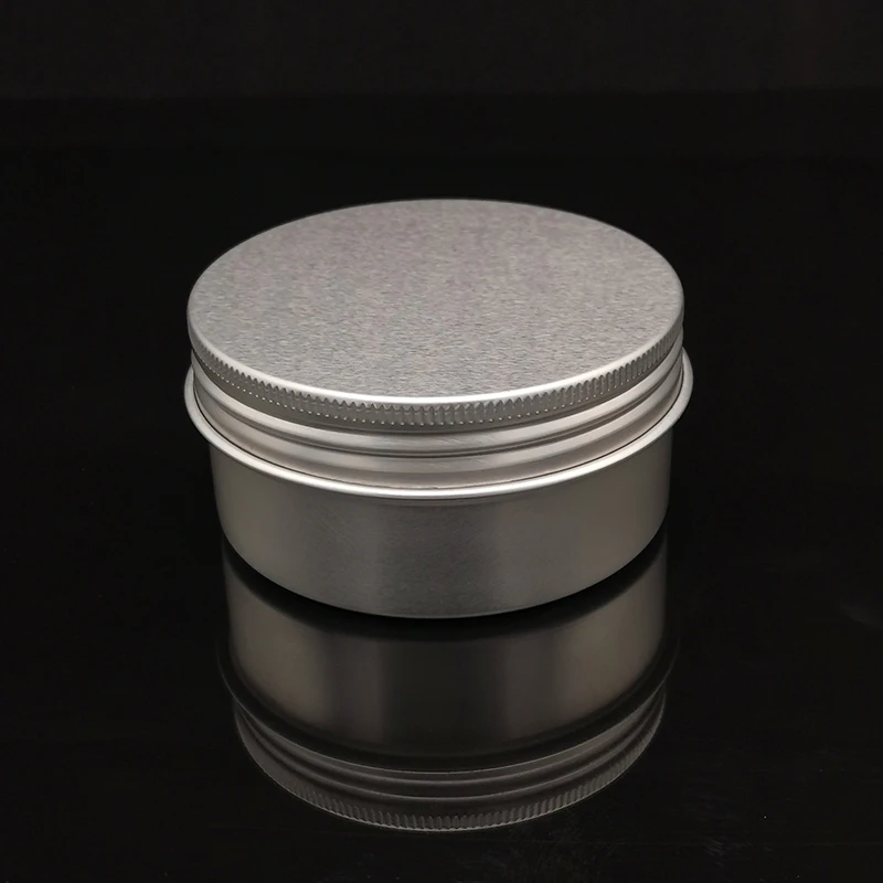 

50pcs Silver Aluminum Tin Jar Empty Refillable Mini Sample Containers Metal Pot Powder Box Cosmetics Container Travel Bottle 80g
