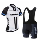 Летний комплект для велоспорта Strava 2022, дышащая трикотажная футболка для гоночного велосипеда, одежда для велоспорта, быстросохнущая одежда с коротким рукавом для мужчин