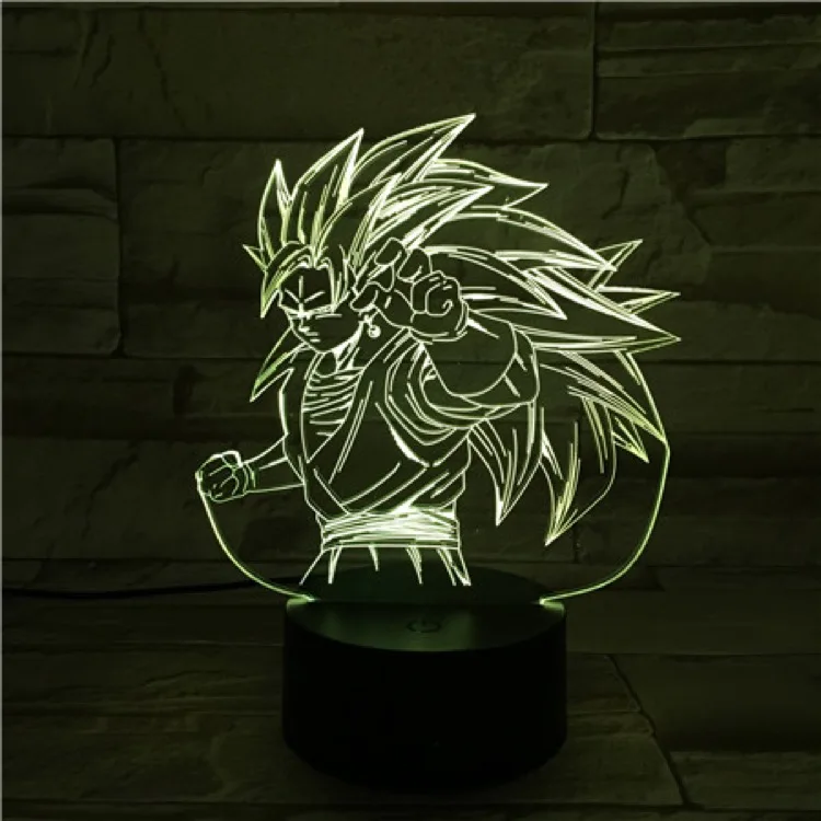 VCity 3D ночник Dragon Ball серии Goku мультфильм рисунок Touch беспроводной USB лампа атмосферное освещение домашний магазин стол современный декор