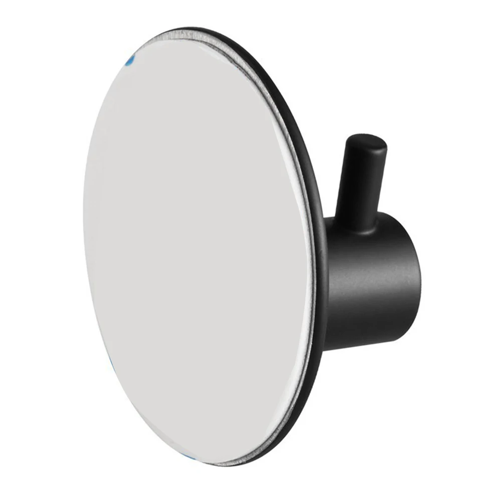 

4pcs Small Kitchen Waterproof Adhesive Hook Round Rail Bathroom Space Saving Rustproof Single Stainless Steel Home Organizer