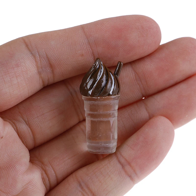 1/12 кукольный домик миниатюрная канифольное мороженое соломенная чашка для кофе