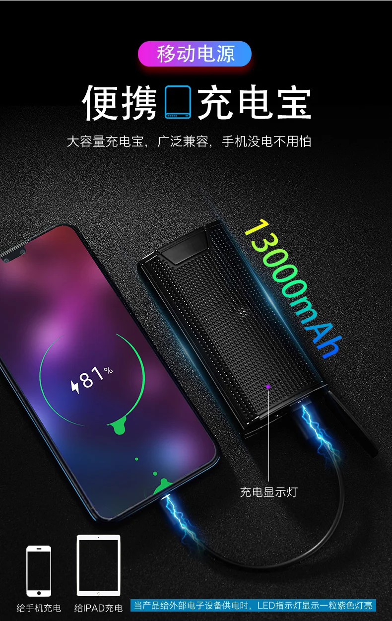 Плазменная Зажигалка 4 в одном bluetooth динамик умный дисплей банк питания зажигалки Подарки другу