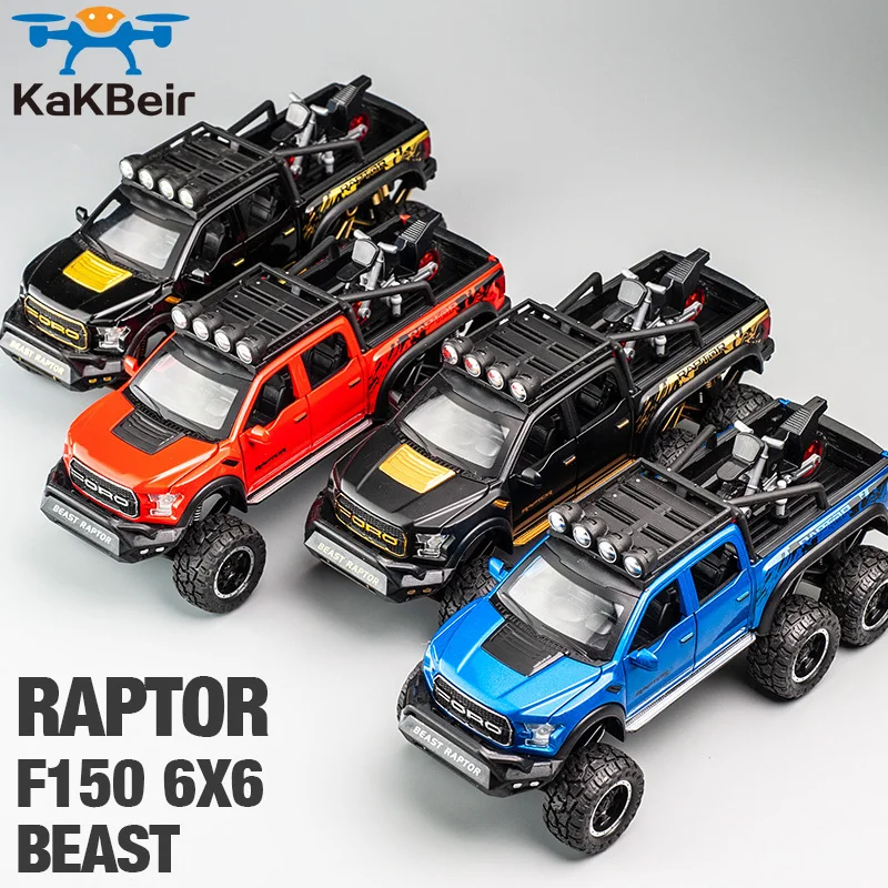 Новый 1:32 Ford Raptor F150 большие колеса сплава литья под давлением модель автомобиля с