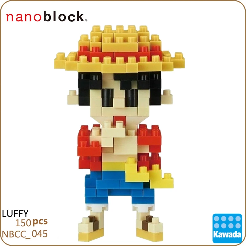 Новый Kawada NBCC 045 Nanoblock Один Кусок Луффи строительные блоки игрушка 150 шт алмазные