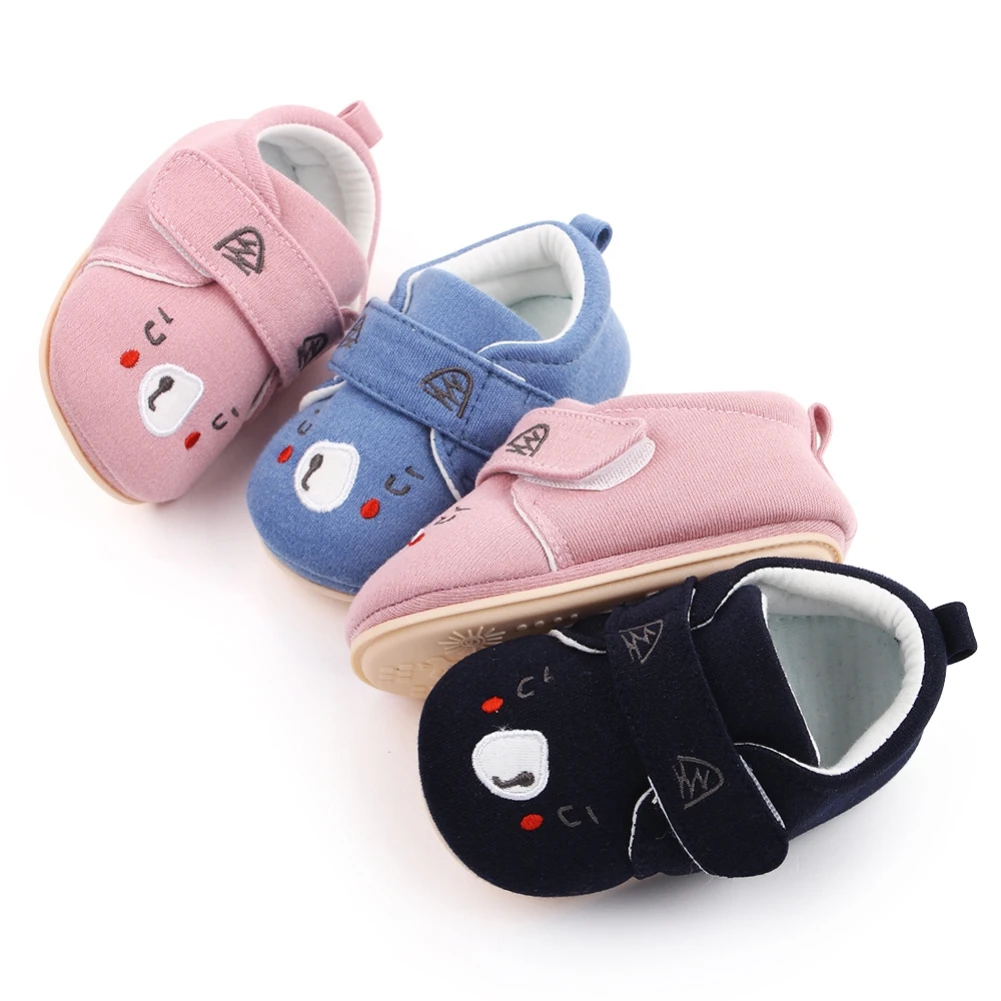 

Baby Girls Boys Shoes Soft Sole Cartoon Bear Sneaker Infant Shoes Toddler Prewalker Newborn Cozy First Walker Crib Shoes 0-18M