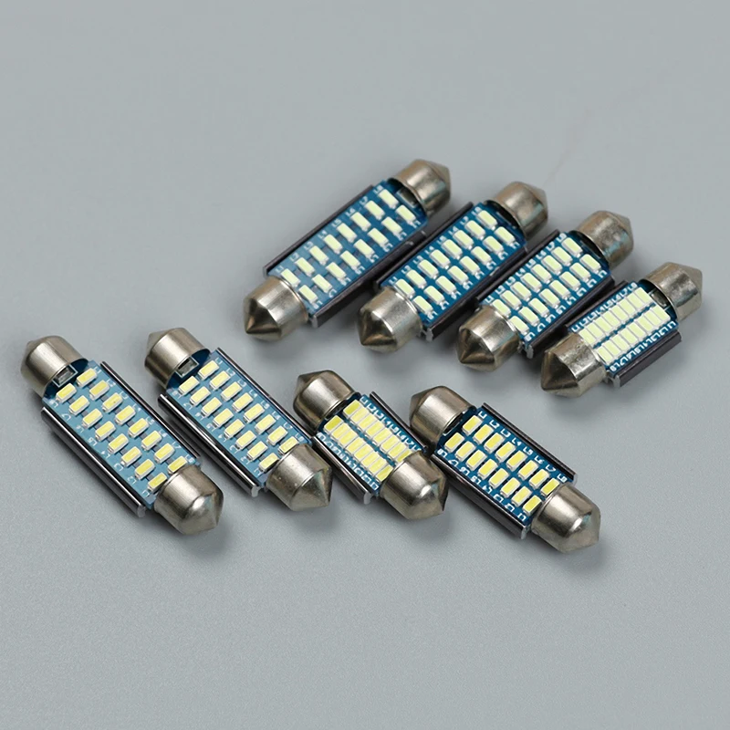 2 шт. Canbus Led гирлянда 31 мм 36 39 42 SV8 5 C10W C5W 3014 SMD 12V лампа освещение автомобиля