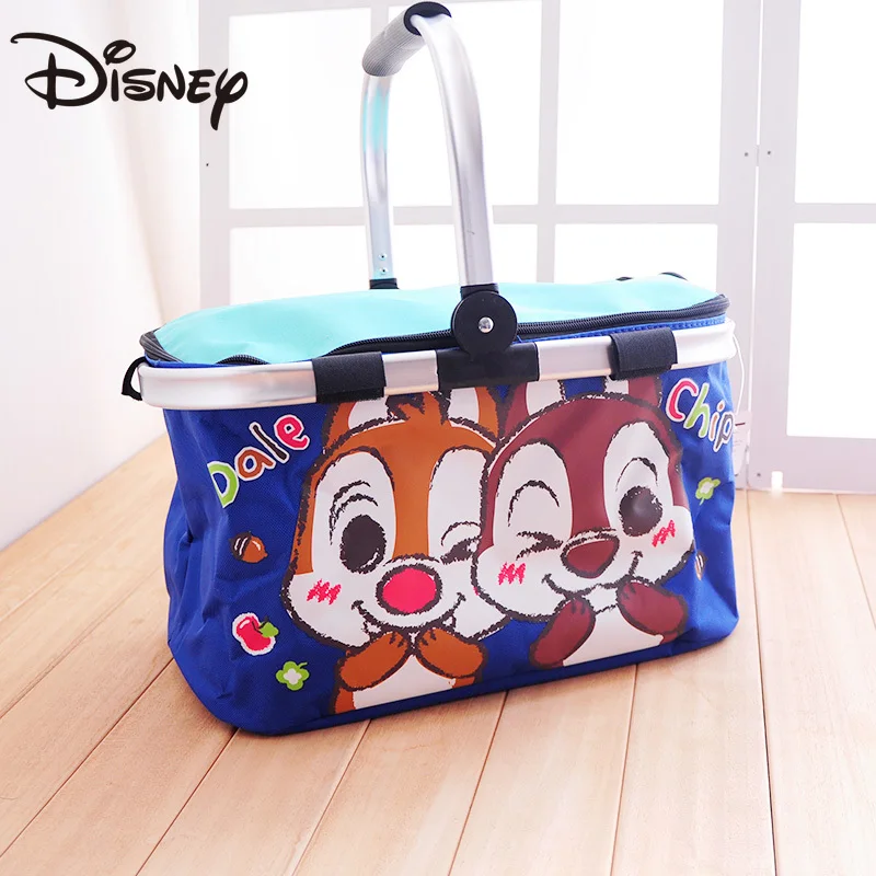 Скидка Сумка для льда из мультфильма Disney, теплоизоляционная сумка, холодильник, сумка для завтрака, корзина для покупок, портативный складной конт...