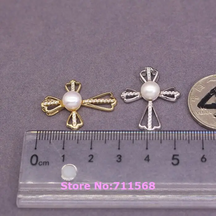 Серебряный кулон S925 винтажный крест украшенный под заказ 7 5 плоский круглый