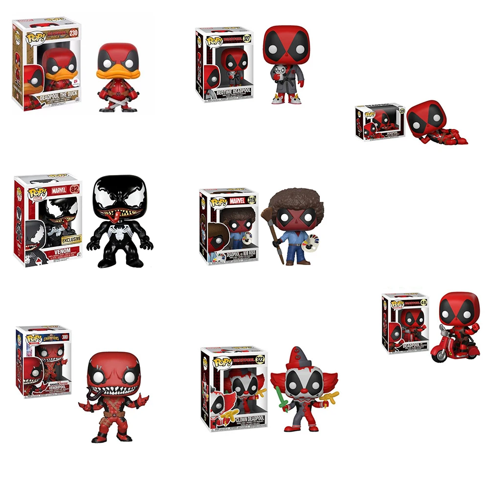 Комплект Funko pop Deadpool перед сном ПВХ фигурка Коллекционная модель детские игрушки