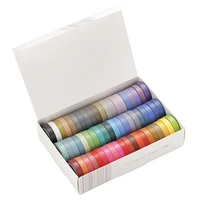 60pcs masking tape set basic solid color washi tape rainbow decorative adhesive sticker scrapbook diary stationery arts crafts