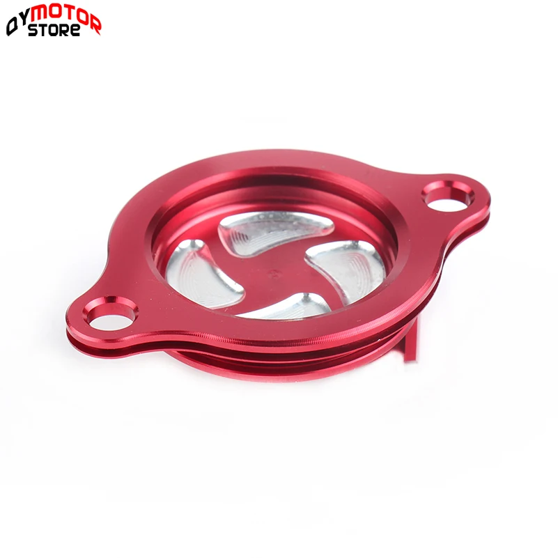 Мотоцикл cnc Заготовка масляный фильтр крышки ДЛЯ CRF 250R CRF250R 2010 2018 MX для