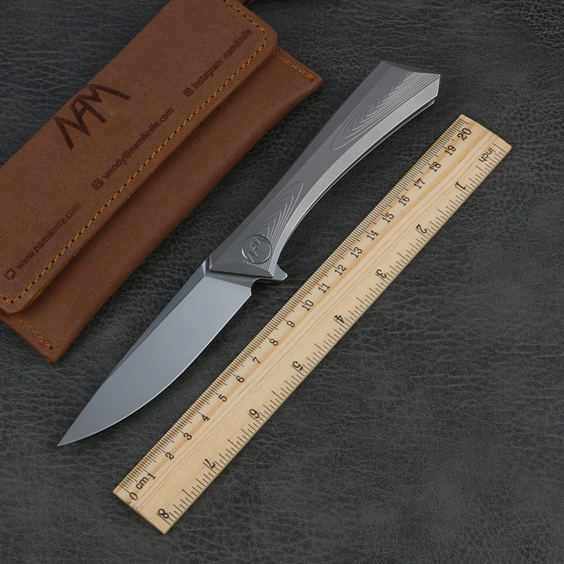 Складной нож nami-N002 лезвие m390 TC4 титановая ручка практичный складной для кемпинга