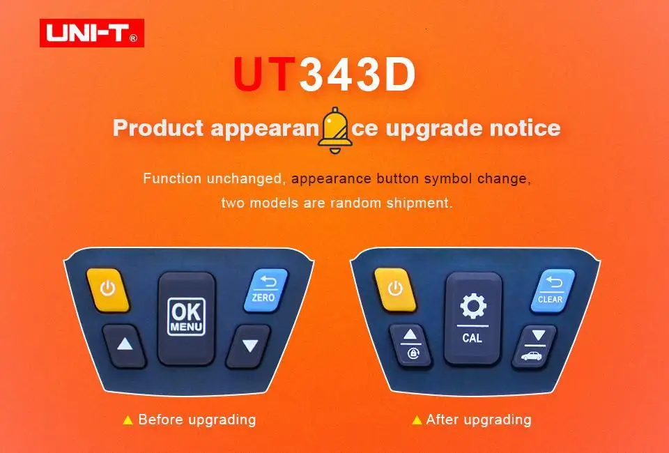 UNI-T UT343D Толщиномер цифровой измеритель покрытия измеритель толщины краски для автомобилей Тестер FE/NFE измерение с USB функцией передачи данных