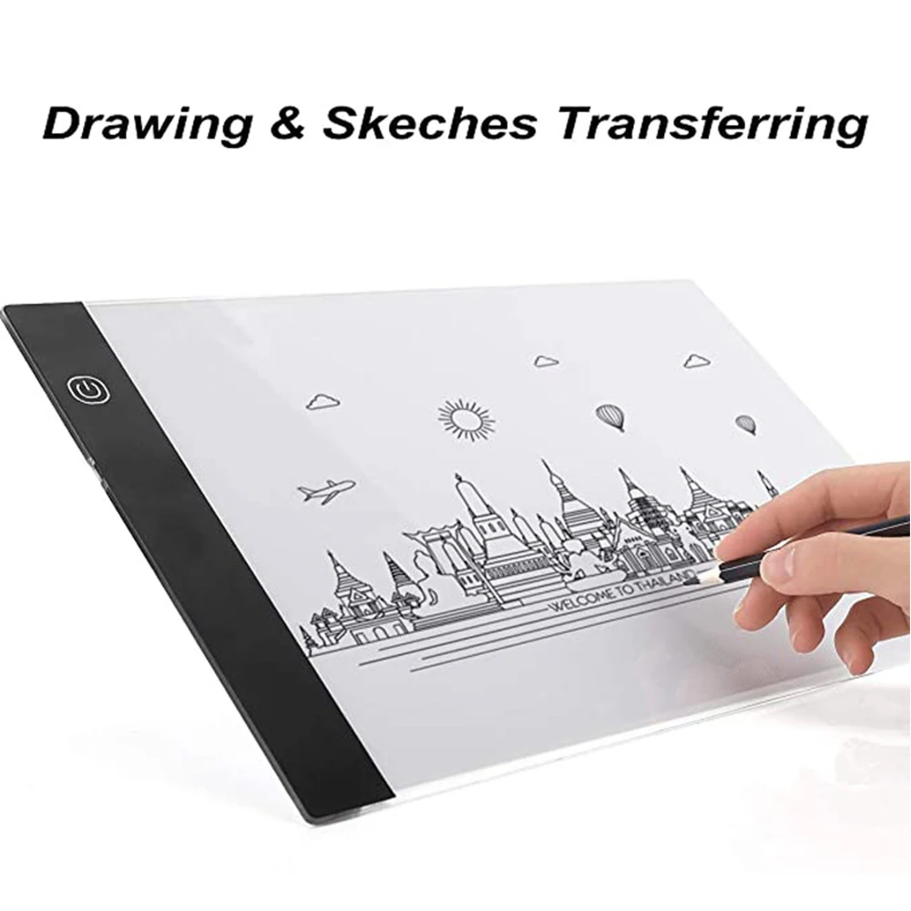 Diamond Painting LED Light Board Kit DIY Dimmable Bright Art Craft Tracing Lamp Table USB Charging Type Built-In Battery | Дом и сад