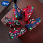 Детская обувь Disney, детские кроссовки, весна и осень, Одежда для новорожденных мальчиков, креативные модные кроссовки со светодиодной подсветкой