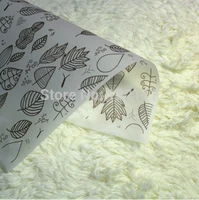 wholesale 100pcslot handmade soap wrapping paper printing wax paper packaging tissue paper leaf pattern free shipping