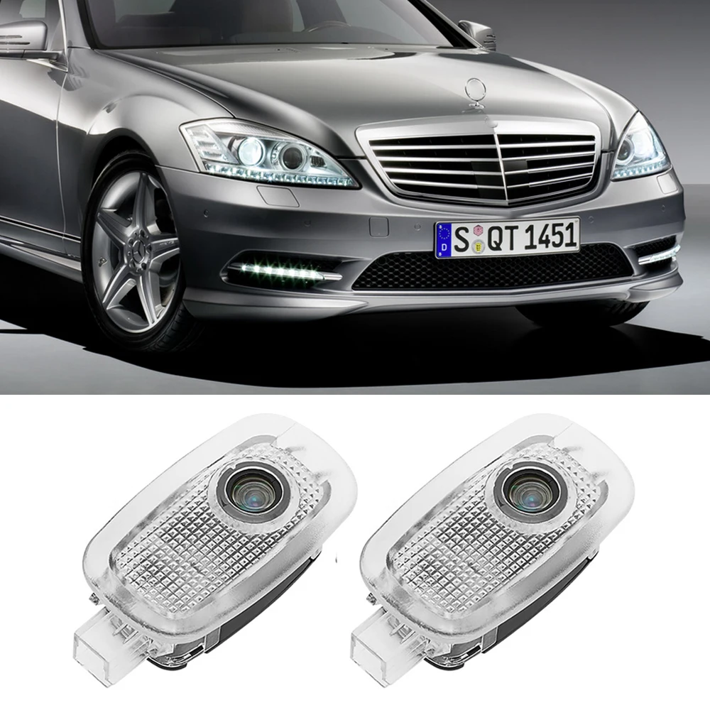 4 шт дверь логотипа автомобиля светильник для Mercedes AMG Auto эмблема лазерный