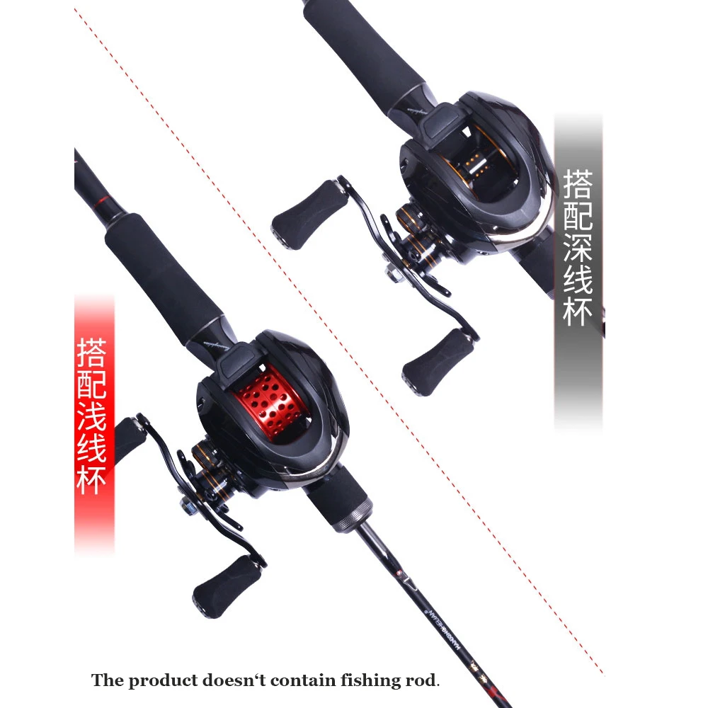 Рыболовная катушка для заброса приманки 12 + 1 шарикоподшипников передаточное