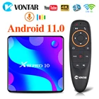 ТВ-приставка VONTAR X88 PRO, Android 10,0, 4G, 64 ГБ, 128 ГБ, Rockchip RK3318, BT, Youtube, 4K, медиаплеер