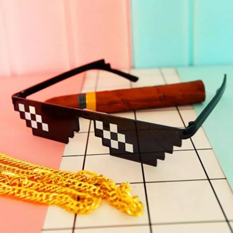 Солнцезащитные очки в виде мозаичной полоски 1 шт.|Шутки и розыгрыши| |