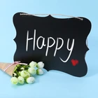 Прямоугольная подвесная деревянная доска, двухсторонняя стираемая доска для халата, доска для сообщений