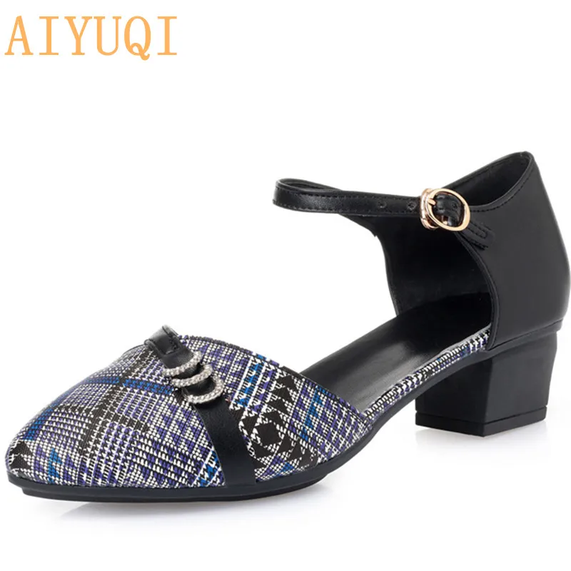 

AIYUQI Sandal Women Summer 2021 New Women Sandals Summer Female Shoes Luxury Fashion Striped Dress Ladies Sandles Plus Size 43