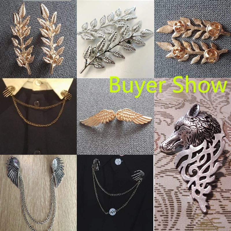 1 пара, нежные броши в виде листьев дерева, булавки для женщин и мужчин, винтажные лося, крылья, пальма, кристалл, джинсовые рубашки, костюмы, нагрудная булавка, ретро брошь