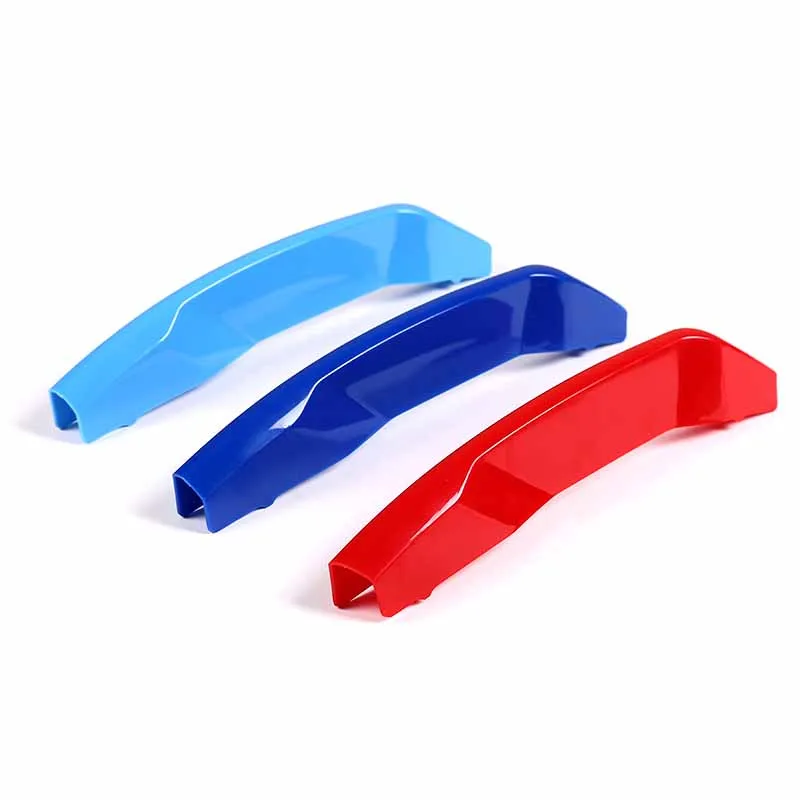 3 шт. 3D автомобиля Передняя решетка отделка полоски стикеры автоспорта для BMW F30 F10