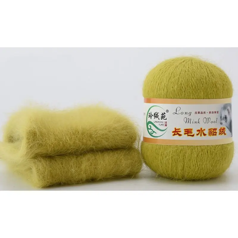 50 граммов на человека Высококачественная мягкая норковая шерсть ручная вязка