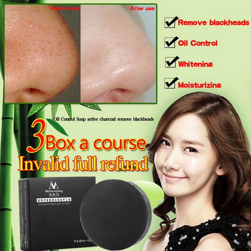 

Activated Charcoal Crystals Handmade Soap Face Skin Whitening Soap for Remove Blackhead And Oil Control Washing A Face Soap