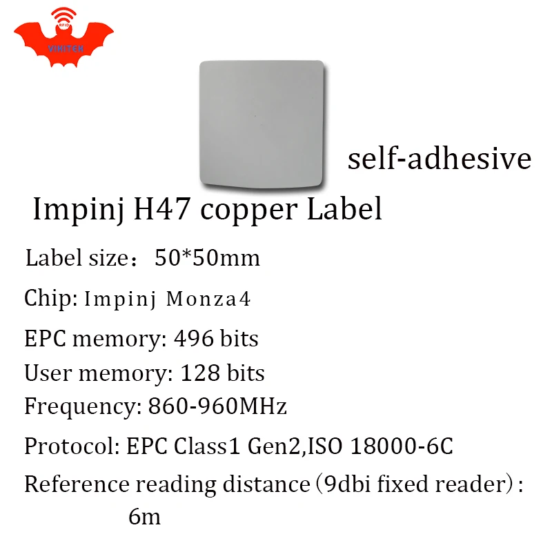 UHF RFID этикетка наклейка Impinj H47 печатные медные наклейки EPC 6c 860 960MHZ Higgs3 5000 шт