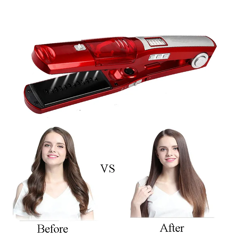 Профессиональный паровой выпрямитель для волос керамический плоский утюг Steampod