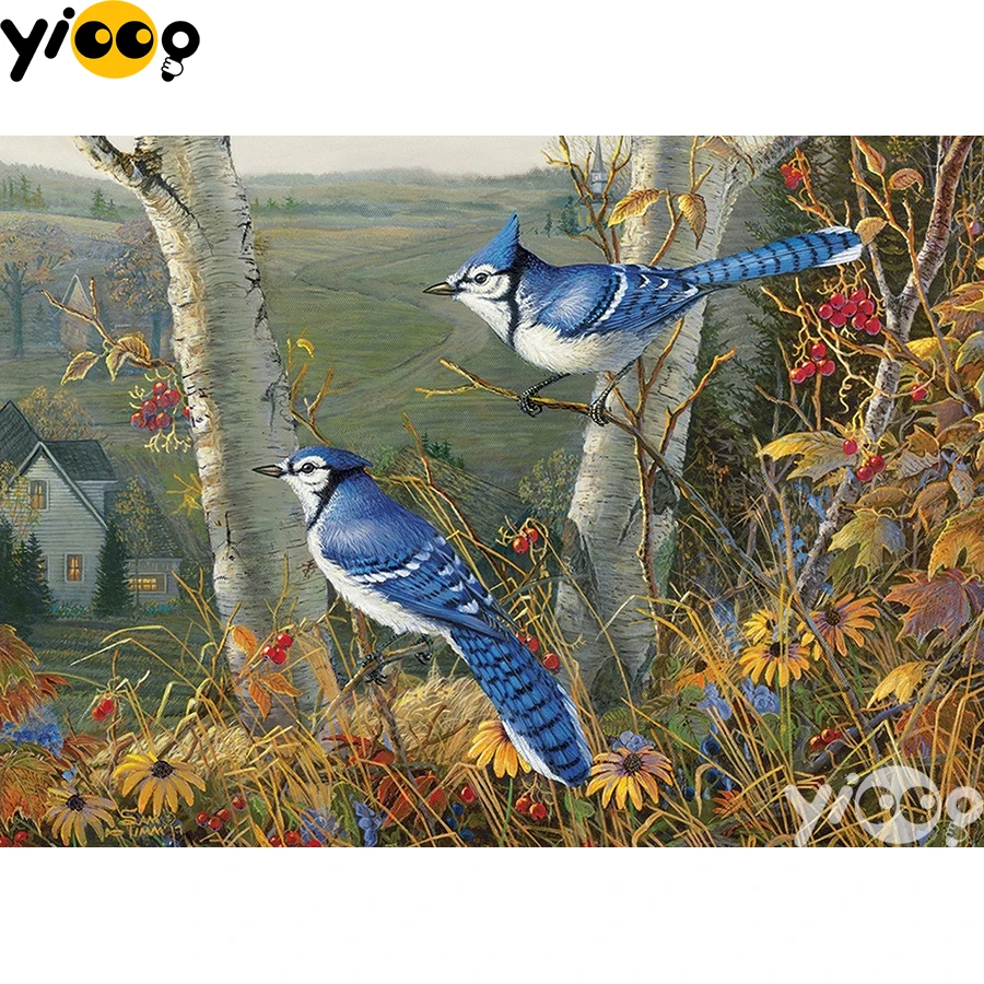 

Алмазная живопись с квадратными/круглыми стразами BX1831, вышивка крестиком, мозаика голубой Джейс стразы, домашний декор, подарок